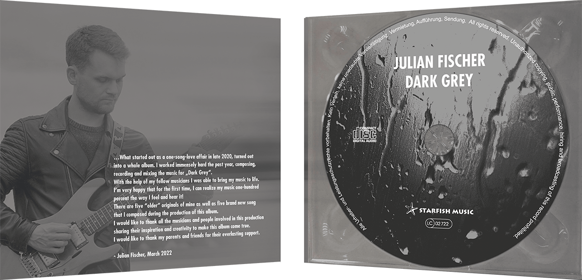 Julian Fischer - Dark Grey - CD inside